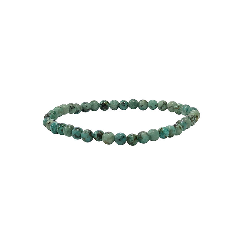 Bracelet Turquoise Africaine (Jaspe) 4,6 ou 8 mm